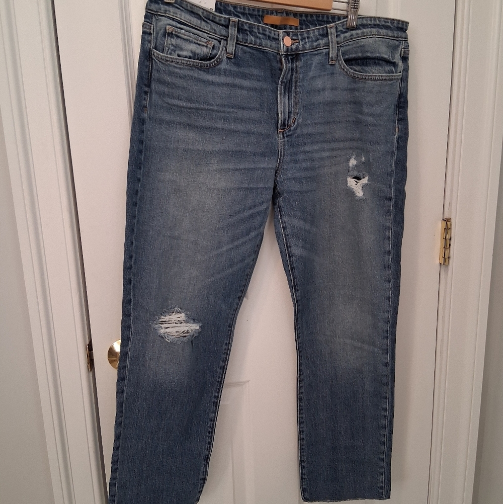 Joe's Jeans The Lara Ankle Jeans In Joy Color Blue Denim